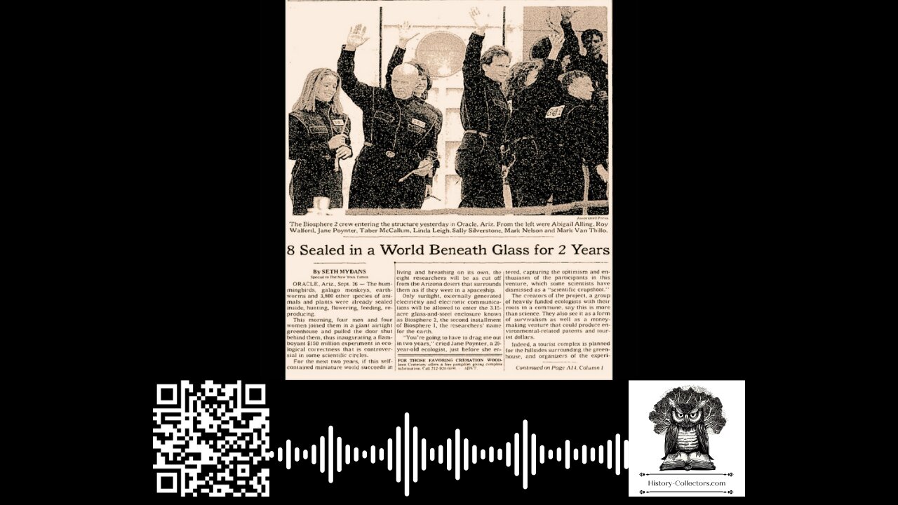 #OnThisDay September 26, 1991: Biospheric Leap