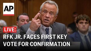 "LIVE: RFK Jr. faces the first key vote in his health secretary confirmation test"