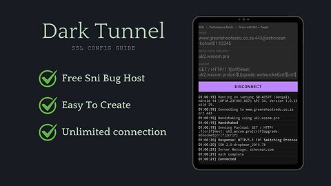 How to setup ssl in dark tunnel for free internet