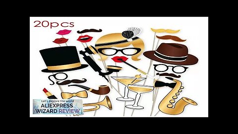 Fun Wedding Decoration Photo Booth Props DIY Mustache Lips Glasses Mask Photobooth Review