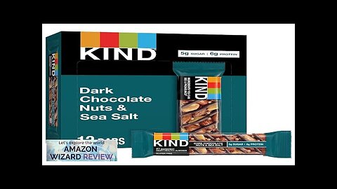 KIND Bars Dark Chocolate Nuts and Sea Salt Healthy Snacks Gluten Free Review