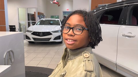 Blasian Babies DaDa And Brother Are Doing Carbon Powered Homework Inside Duval Acura Dealership!