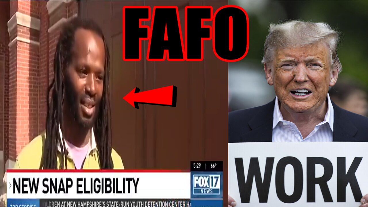Lazy Black Man FINDS OUT when Trump TAKES AWAY his Food Stamps! FAFO!
