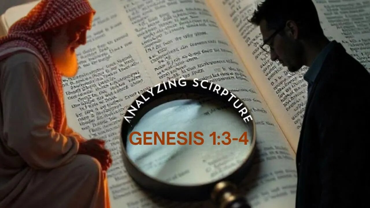 Genesis 1:3-4, Let There Be Light, Analyzing Scripture