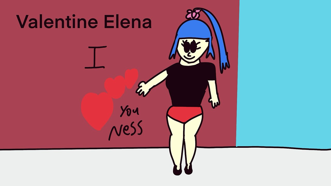 Ness and Elena valentine hearts