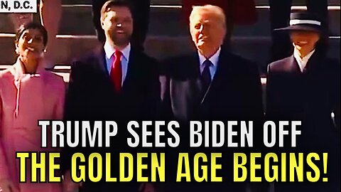 Trump just saw Biden off…GOOD RIDDANCE!