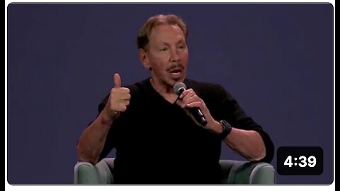 Larry Ellison, who is working on an Al totalitarian surveillance system, in 2024 🤮