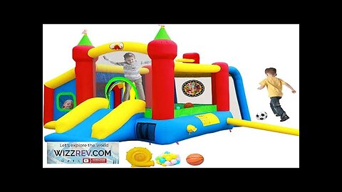 Inflatable Bounce HouseJumping Castle Slide with BlowerKids Bouncer with Ball Pit Review