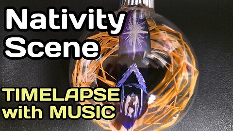 Creche (Nativity Scene) Christmas Feather Painting Art Ornaments {Timelapse with Music}