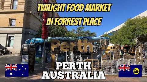 Exploring Perth Australia: City Walking Tour of Twilight Food Market