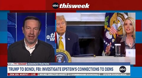 Sen Chris Murphy Claims Trump Is Implicated In Epstein Files