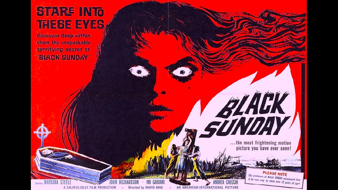 BLACK SUNDAY 1960 Resurrected Witch Plots Revenge Using her own Descendant FULL MOVIE HD & W/S