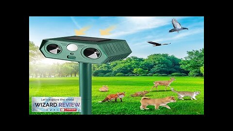 2024 Solar Ultrasonic Animal Repeller Upgraded Dog Repellent Outdoor Cat Deterrent Review