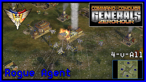 C&C Generals Zero Hour | Air Force General | 4-for-All | Rogue Agent