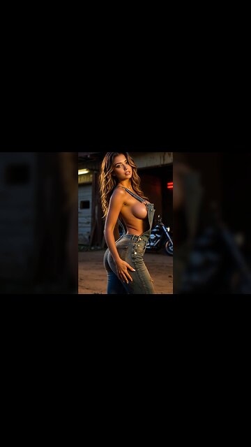 Forbidden Garage Mechanic Tease: Tanned Body Slow Reveal