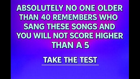 Can you tell who sang these songs?