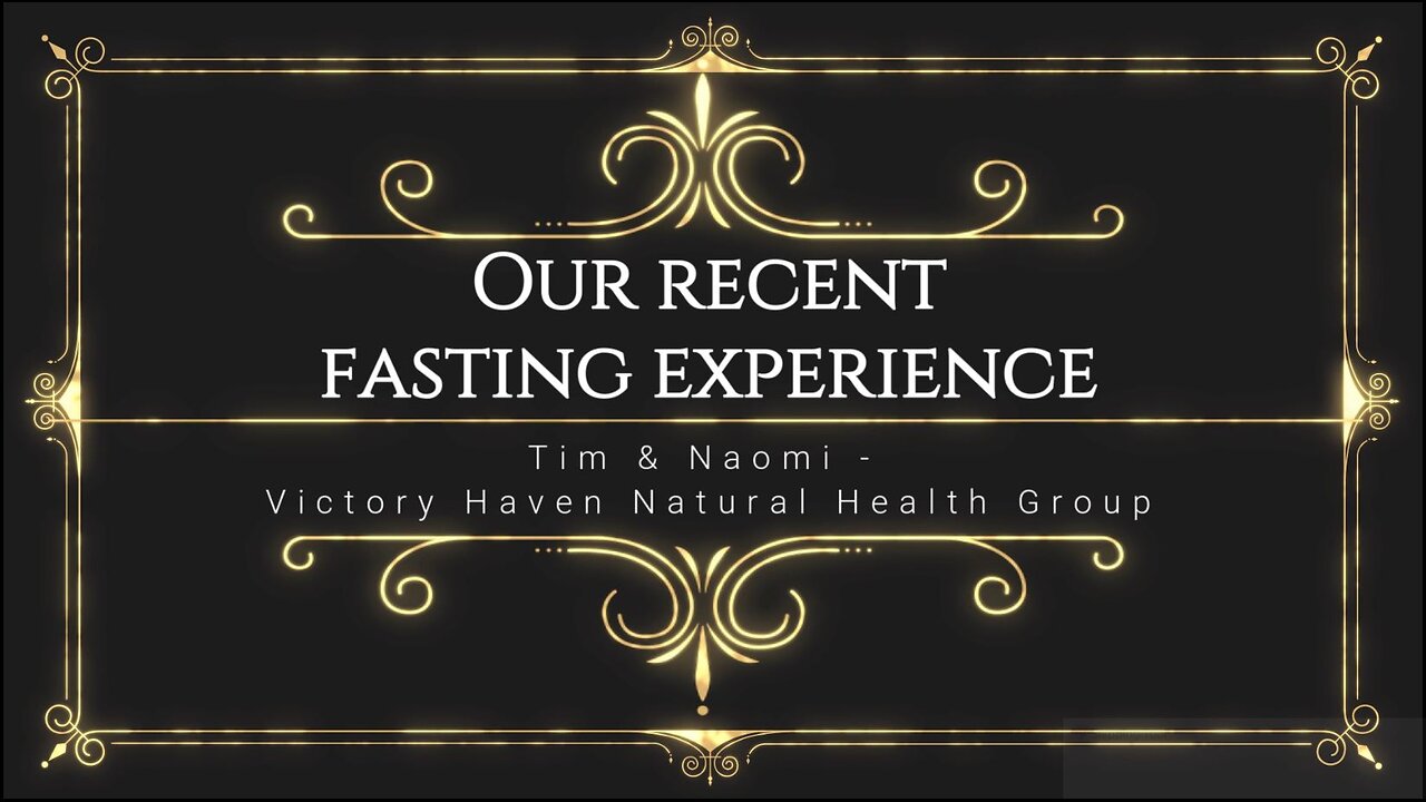 Our Recent Dry Fast Experience - Doing the HARD Thing