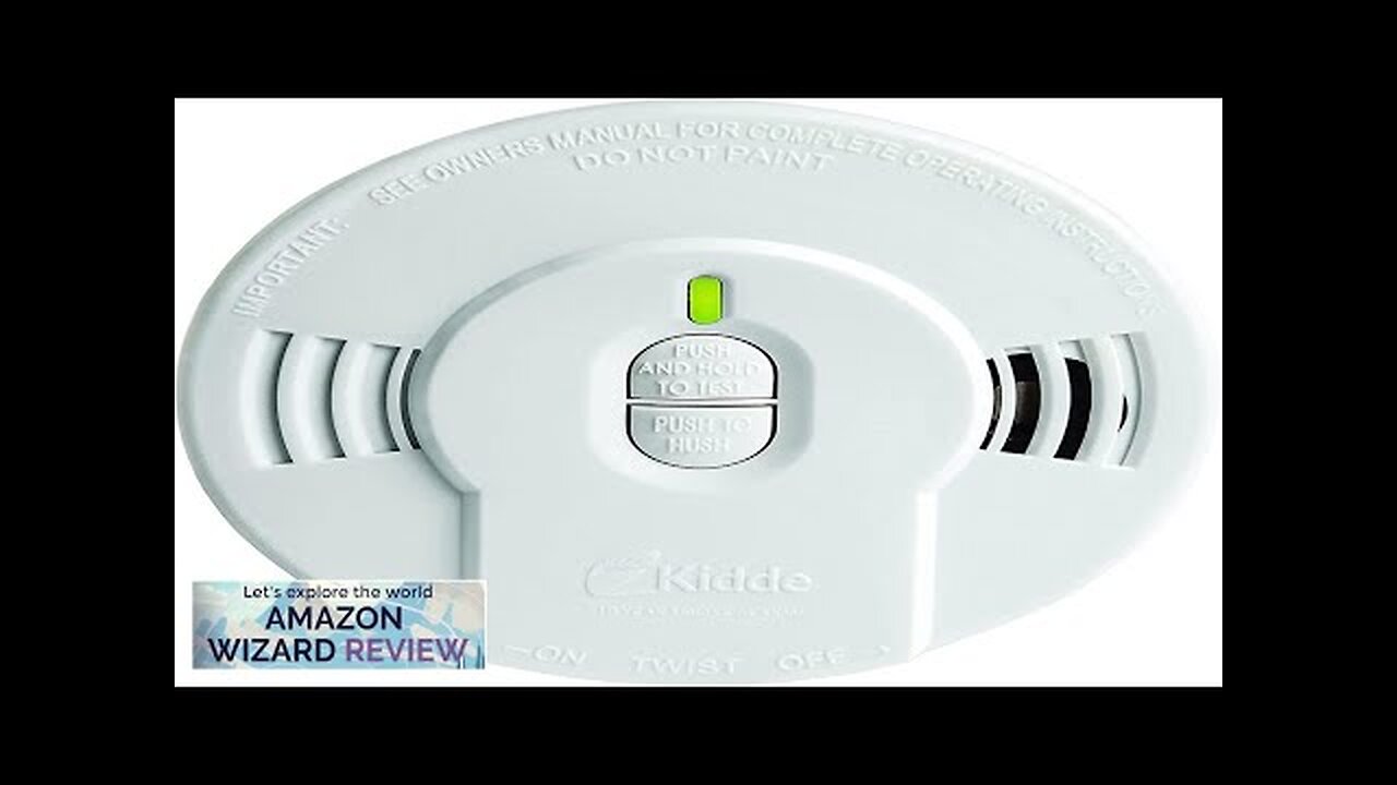 Kidde Smoke Detector 10-Year Battery LED Indicators Replacement Alert Test-Reset Button Review