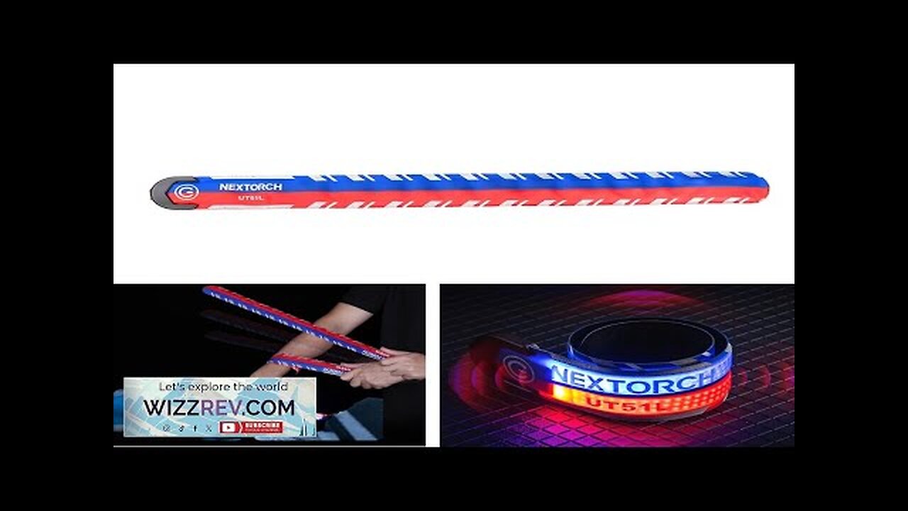 NEXTORCH UT21L Red Blue Flashing Warning Flap Bracelet All Round Warning Flashlight Review