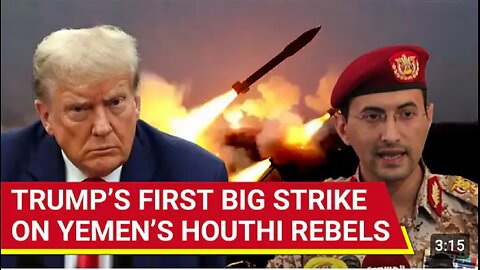 Trump the peace maker Lands big on Yemen Strikes! 🇾🇪