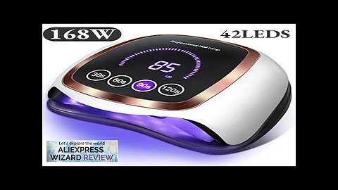 168W 42LEDs Nail Drying Lamp For Manicure Professional Led UV Drying Lamp Review