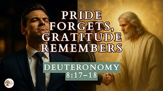 Pride Forgets, Gratitude Remembers Deuteronomy 8:17-18