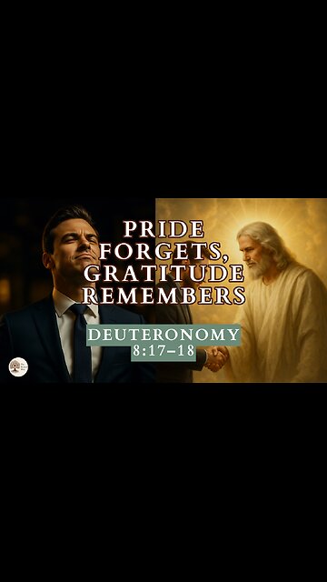 Pride Forgets, Gratitude Remembers Deuteronomy 8:17-18