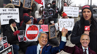 "BETRAYAL": Protesters rise up against Michael Ma's Liberal switch in Markham, call for resignation