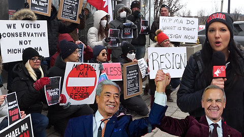 "BETRAYAL": Protesters rise up against Michael Ma's Liberal switch in Markham, call for resignation