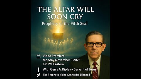 🔥 THE ALTAR WILL SOON CRY — PROPHECY OF THE FIFTH SEAL