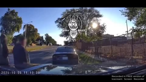 Off duty policeman shoots a nigger who sucker punched him after a car accident