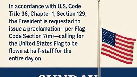 National Pearl Harbor Remembrance Day Half-Staff Flag Proclamation for December 7, 2025