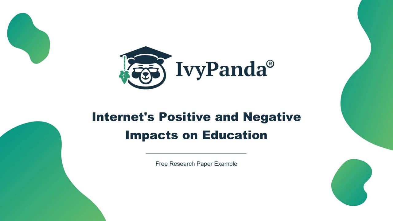 Internet's Positive and Negative Impacts on Education | Free Research Paper Example