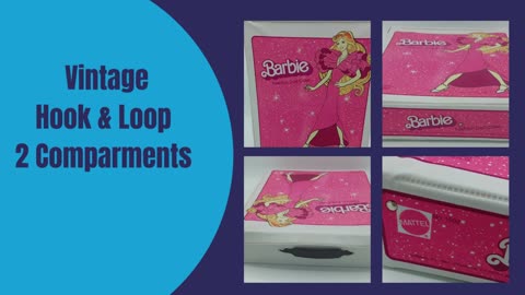 Vintage 1982 Mattel Barbie Doll Case No. 1002 Pink Carry Storage