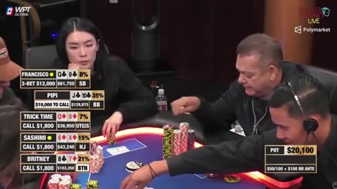 World Poker Tour-Poker Queen wins a massive pot at cash game