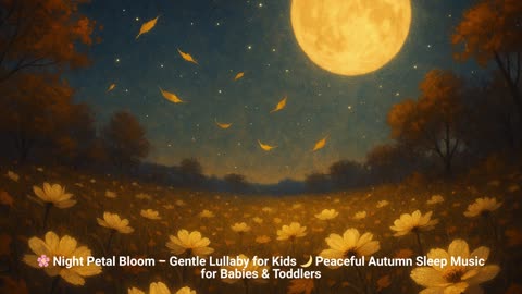 🌸 Night Petal Bloom – Gentle Lullaby for Kids 🌙 Peaceful Autumn Sleep Music for Babies & Toddlers