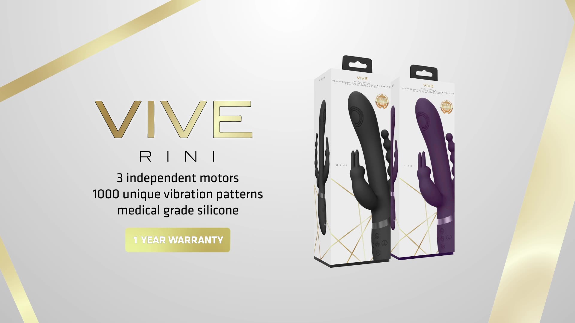 Vive Rini 3 in 1 Rabbit Vibrator 151536