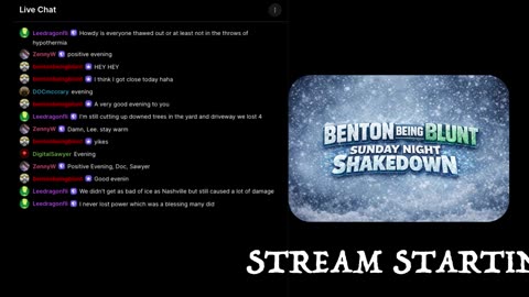 Benton Being Blunt "Sunday Night Shakedown"