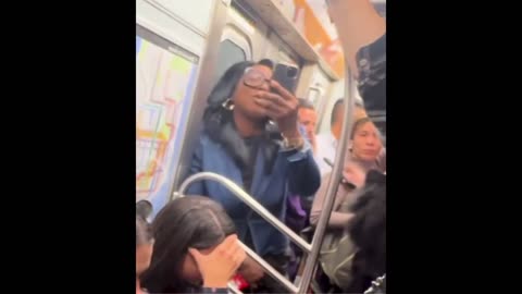 Black woman on subway goes on a racist rant against white people over what?