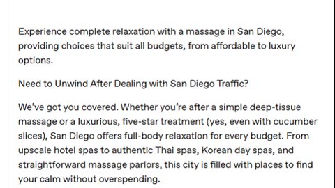 A Massage in San Diego for Every Budget