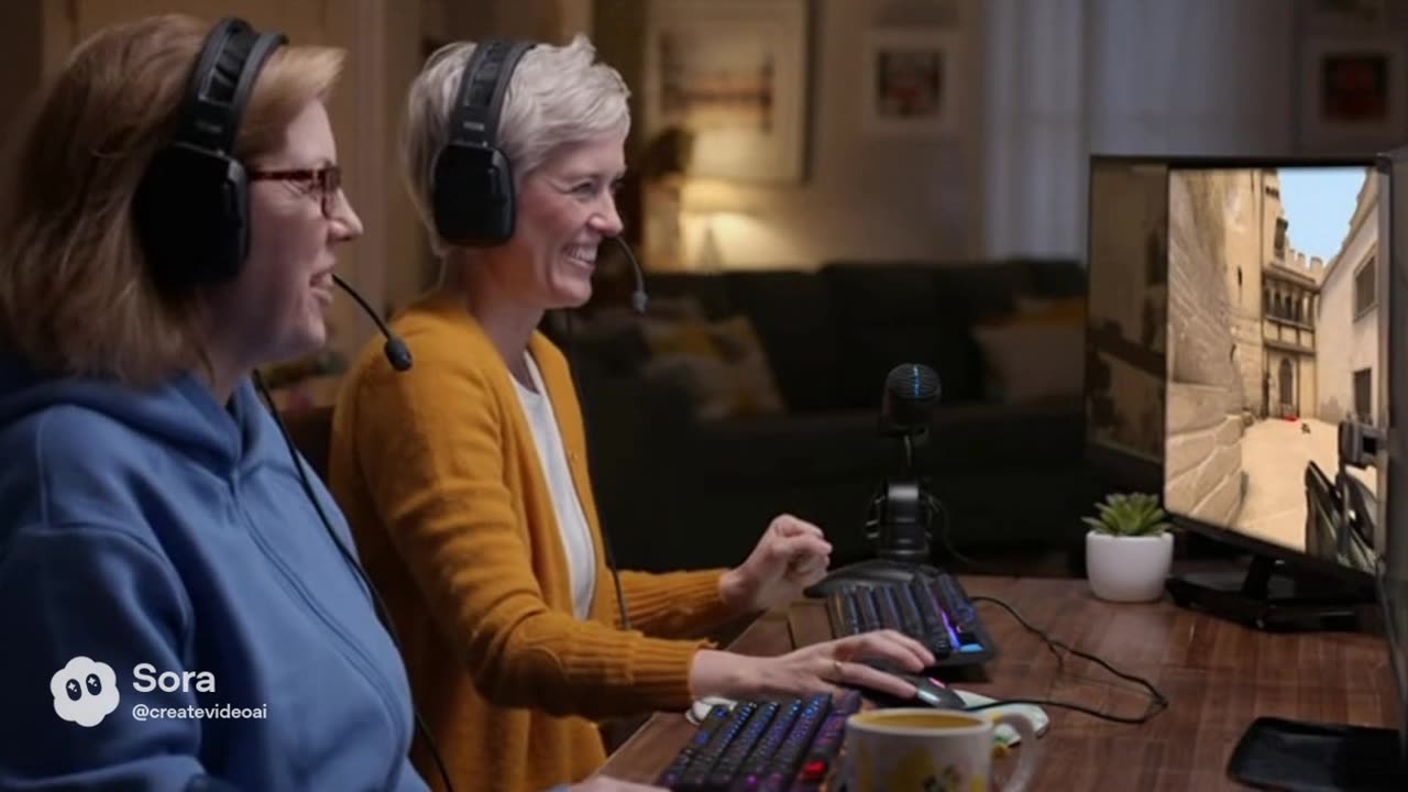 moms play counter strike