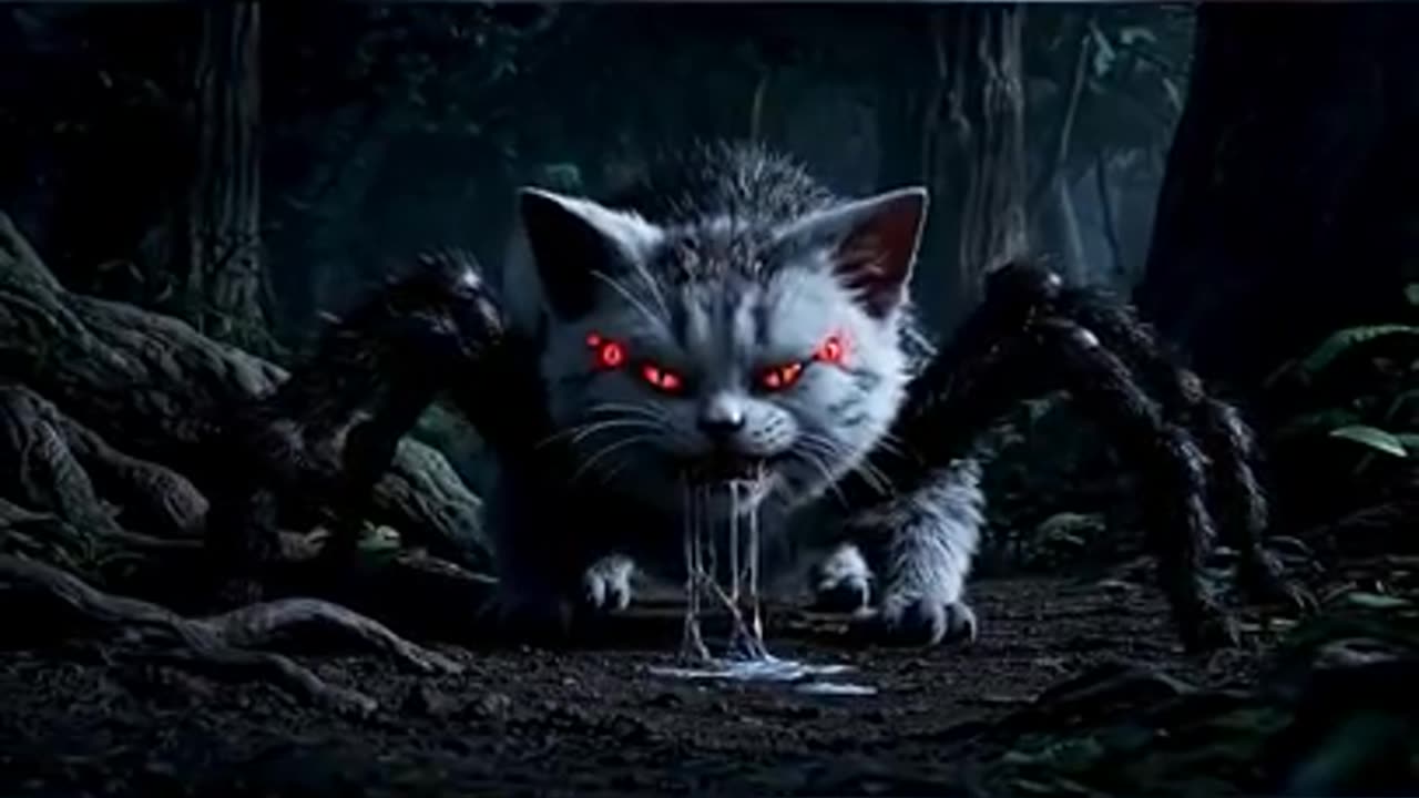 Kitten Eats a Spider and Turns Into a Monster | Epic Cat vs Spider Battle