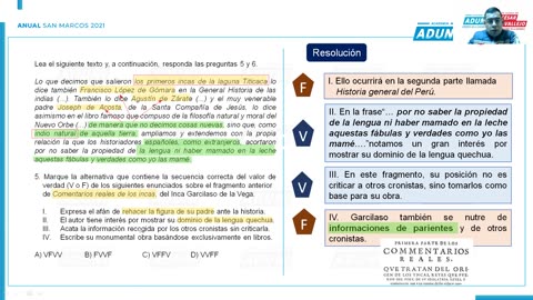 ANUAL ADUNI 2021 | Semana 24 | Literatura S2