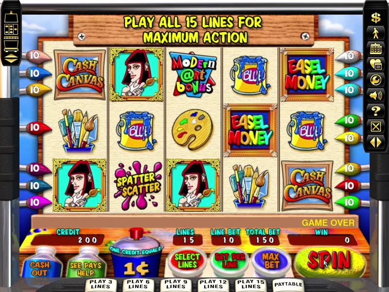 IGT Slots Little Green Men Easel Money