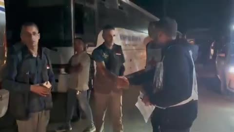 Preparatives are underway in Gaza's Deir el-Balah ahead of the prisoner-hostage swap