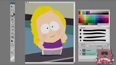 south park manipulando imagen con photoshop