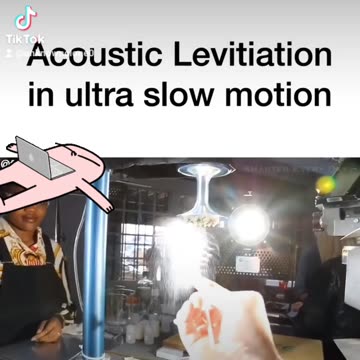 Acoustic levitation in slow motion