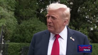Pres. Trump Speaks to Reporters Before Departing to Quantico