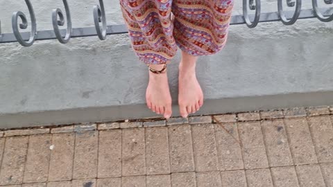 Barefoot in the rain 🌧️ in Malta