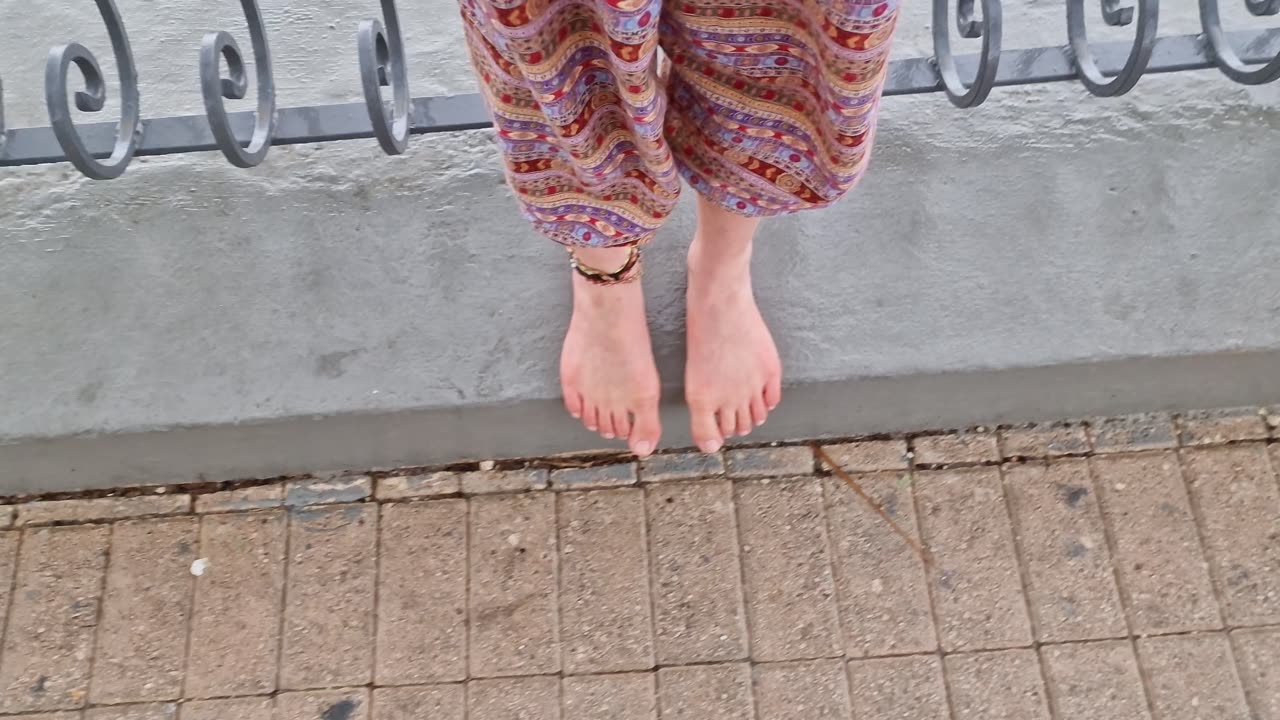 Barefoot in the rain 🌧️ in Malta